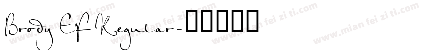 Brody EF Regular字体转换
